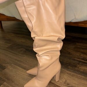 Elegant Tan Knee-High Boots